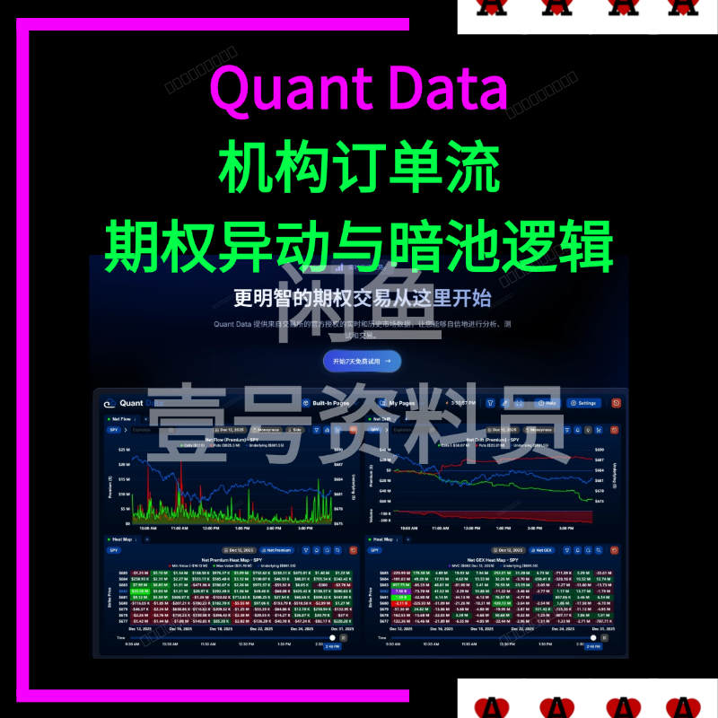 Quant Data 丨提供来自交易所的官方授权实时和历史市场数据